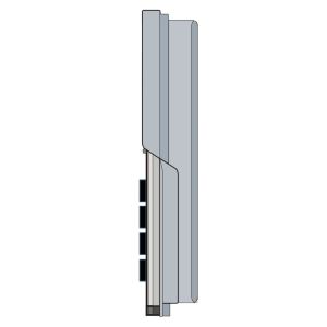 FRENTE IP ACCESS SURIX ALUMINIO ANODIZADO C/ TECLADO NUMÉRICO P/EMBUTIR - Vista 1