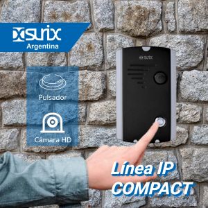 FRENTE LINEA COMPAC C/ CAMARA IP ACCESS SURIX  1 PULSADOR - Vista 1